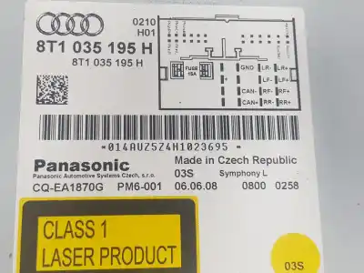 Автозапчастина б/у аудіо система / радіо cd для audi a4 b8 (8k2) 1.8 tfsi посилання на oem iam 8t1035195h  8t1035195h