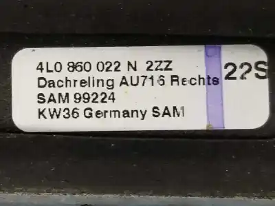 Автозапчастина б/у бруски для даху для audi q7 3.0 v6 24v tdi посилання на oem iam 4l0860022n  4l0860022q