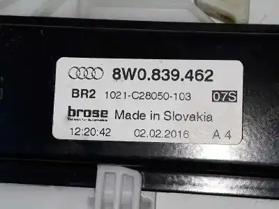 Автозапчасти б/у задний правый стеклорегулятор за audi a4 b9 (8w2, 8wc) 2.0 tdi ссылки oem iam 8w0839462  1021c28050103