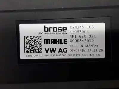 Автозапчасти б/у нагревательный вентилятор за audi a4 b9 (8w2, 8wc) 2.0 tdi ссылки oem iam 4m1820021  c24245103 cz997004
