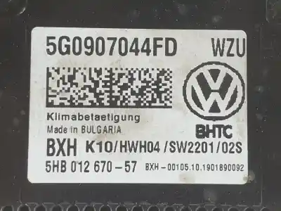 Gebrauchtes Autoersatzteil klimakontrolle zum volkswagen t-roc 2.0 tsi oem-iam-referenzen 5g0907044fd 5g0907044fd 