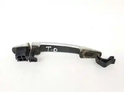 Second-hand car spare part exterior right rear door handle for peugeot 207 1.6 16v hdi oem iam references 9101gh 9101gh gris ezr 