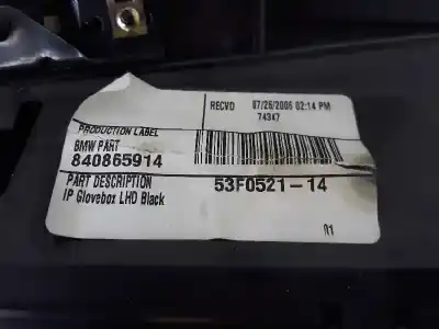 Peça sobressalente para automóvel em segunda mão porta luvas por bmw x5 (e53) 3.0 d referências oem iam 51168245303  840865914
