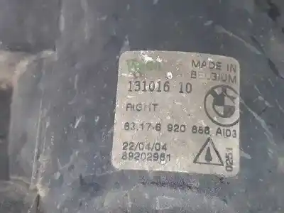 Peça sobressalente para automóvel em segunda mão farol / projetor de nevoeiro direito por bmw x5 (e53) 3.0 d referências oem iam 63176920886  89202961