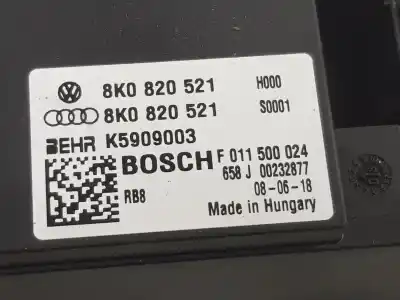 Автозапчастина б/у стійкість на нагревання для audi a4 b8 (8k2) 1.8 tfsi посилання на oem iam 8k0820521b  8k0820521b