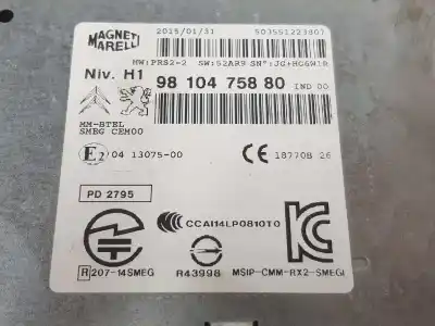 Автозапчасти б/у аудиосистема / радио cd за peugeot 308 sw ii (lc_, lj_, lr_, lx_, l4_) 1.6 hdi / bluehdi 115 (lcbhxm lcbhxt) ссылки oem iam 9810475880  503551223807