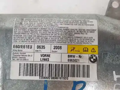 Pièce détachée automobile d'occasion Airbag De Porte Gauche pour BMW SERIE 5 BERLINA 2.0 16V D Références OEM IAM 72126963021  6963021