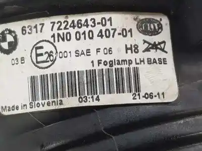 Автозапчасти б/у левая противотуманная фара за bmw x5 (e70) xdrive 50 i ссылки oem iam 63177224643  63177224643