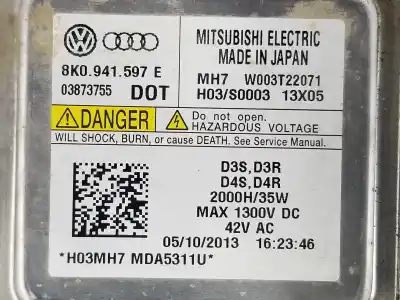 Second-hand car spare part xenon headlights control unit  for audi a4 avant 2.0 16v tdi oem iam references 8k0941597e 8k0941597e 