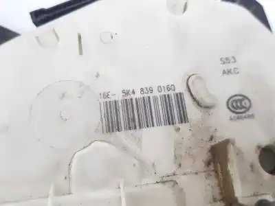Автозапчасти б/у замок задней правой двери за seat leon (5f1) 2.0 tdi ссылки oem iam 5k4839016q  5k4839016af