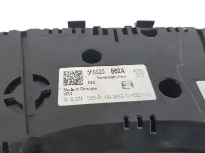 Автозапчастина б/у панель інструментів для seat leon (5f1) 2.0 tdi посилання на oem iam 5f0920862a  02413101455011110