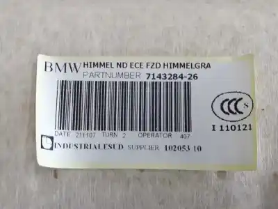 Peça sobressalente para automóvel em segunda mão tecto de abrir interior por bmw 3 (e90) 325 d referências oem iam 51446960550  7143284
