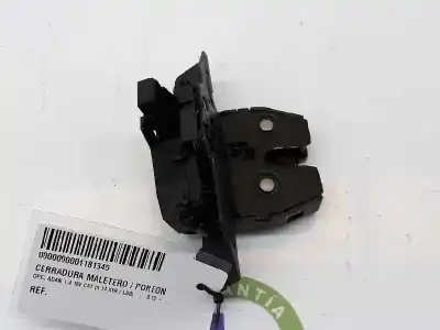 Second-hand car spare part trunk lock for opel adam (m13) 1.4 oem iam references 13587646  13509599