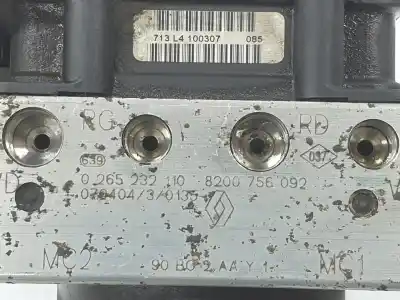 Second-hand car spare part abs for dacia logan mcv (ks_) 1.6 (ks0b, ks0d, ks0f) oem iam references 6001550546  0265232110