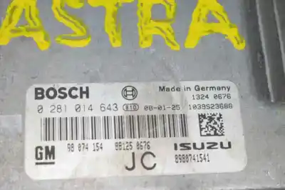 Автозапчасти б/у блок управления двигателем за opel astra h sedán (a04) 1.7 cdti (l69) ссылки oem iam 98074154  98074154