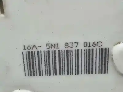 Second-hand car spare part front right door lock for seat ibiza iv (6j5, 6p1) 1.6 tdi oem iam references 5n1837016c  5n1837016c Second-hand car spare part front right door lock for seat ibiza iv (6j5, 6p1) 1.6 tdi oem iam references 5n1837016c  5n1837016c