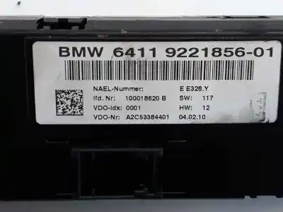 Peça sobressalente para automóvel em segunda mão comando de sofagem (chauffage / ar condicionado) por bmw serie 1 berlina (e81/e87) 2.0 turbodiesel cat referências oem iam 64119221856