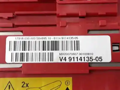 Second-hand car spare part fuse box unit for bmw x5 (e70) 3.0 d oem iam references 9114135  61149114135
