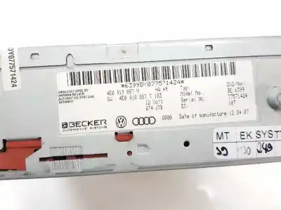 Second-hand car spare part dvd system for audi q7 (4l) 4.2 v8 32v tdi biturbo 326 cv / 240 kw oem iam references 4e0919887m  4e0919887m