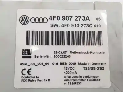 Second-hand car spare part electronic module for audi q7 (4l) 4.2 v8 32v tdi biturbo 326 cv / 240 kw oem iam references 4f0907273a  4f0907273a