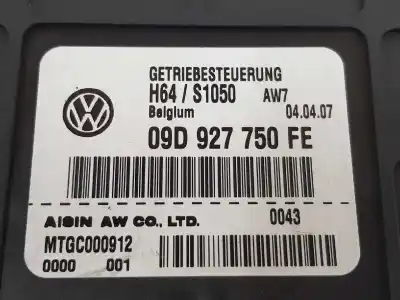 Peça sobressalente para automóvel em segunda mão unidade de controle automática da caixa de câmbio por audi q7 (4l) 4.2 v8 32v tdi biturbo referências oem iam 09d927750fe 09d927750fe 