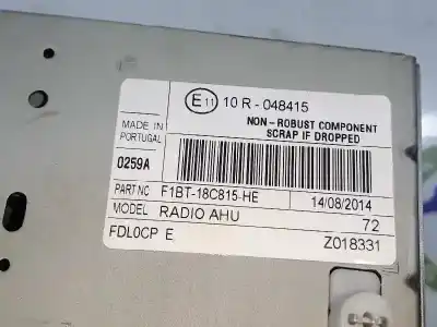 Second-hand car spare part gps navigation system for ford transit custom v362 furgoneta (fy, fz) 2.2 tdci oem iam references f1bt18c815he  f1bt18c815he