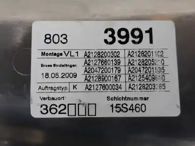 Second-hand car spare part driver left window regulator for clase c clase e lim. 2.1 cdi oem iam references 2127201579  a2047202479