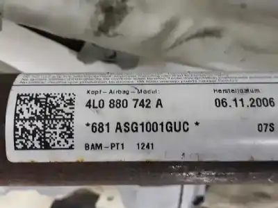 Автозапчастина б/у передня права подушка безпеки для audi q7 (4l) 3.0 v6 24v tdi посилання на oem iam 4l0880742a  4l0880742a