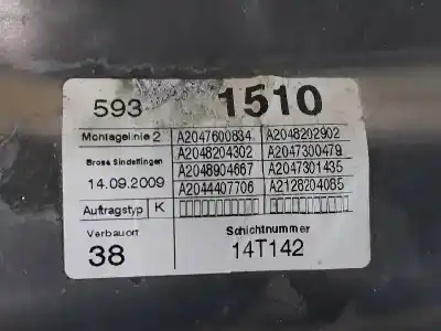Second-hand car spare part rear right window regulator for clase c clase c berlina 2.2 cdi oem iam references 2127301879  981695104