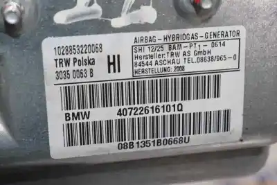 Автозапчасти б/у подушка безопасности задняя левая боковая за bmw 7 (e65, e66, e67) 730 ld ссылки oem iam 72127077221  40722616101q