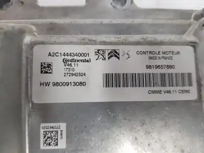 Автозапчасти б/у блок управления двигателем за citroen c3 (s desde 09/2009) 1.2 12v ссылки oem iam 9819657880  9819657880