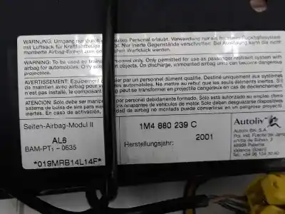 Автозапчасти б/у передняя левая боковая подушка безопасности за seat leon (1m1) 1.9 tdi ссылки oem iam 1m4880239c  1m4880239c Автозапчасти б/у передняя левая боковая подушка безопасности за seat leon (1m1) 1.9 tdi ссылки oem iam 1m4880239c  1m4880239c