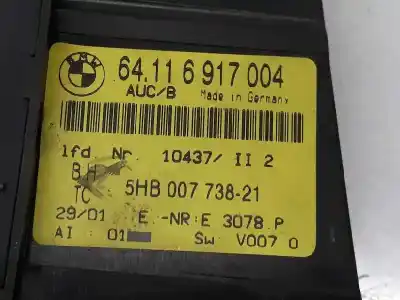 Second-hand car spare part climate control for bmw 3 (e36) 325 i oem iam references 64116917004  5hb00773821