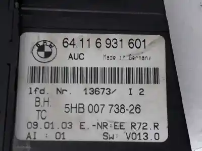Second-hand car spare part climate control for bmw 3 (e46) 320 d oem iam references 64116931601  5hb00773826
