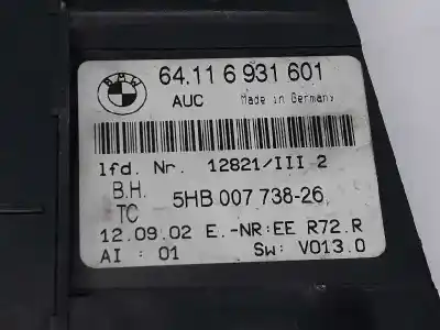 Second-hand car spare part climate control for bmw 3 (e46) 320 d oem iam references 64116931601  5hb00773826