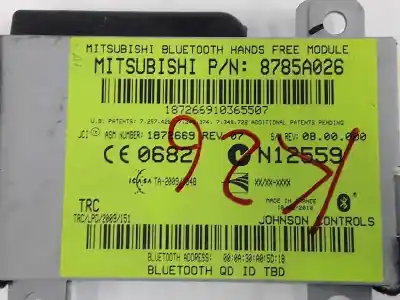 Автозапчастина б/у електронний модуль для mitsubishi asx 1.8 did посилання на oem iam 8785a026  8785a026