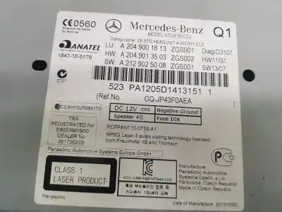 Second-hand car spare part gps navigation system for clase c clase c lim. 2.1 cdi oem iam references a2049009214  a204900921480