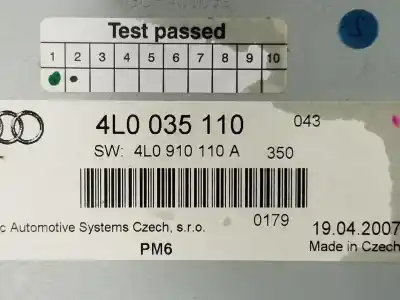 Pezzo di ricambio per auto di seconda mano impianto audio / radio cd per audi q7 (4l) 3.0 v6 24v tdi riferimenti oem iam 4l0910110a  4l0910110a