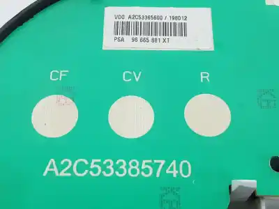 Peça sobressalente para automóvel em segunda mão quadrante por citroen c3 pluriel 1.4 referências oem iam 98041179xt  6103gg