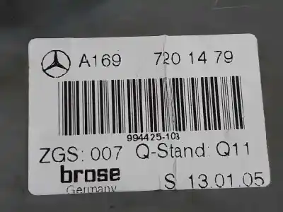 Pezzo di ricambio per auto di seconda mano alzacristalli anteriore destro per clase c clase a 2.0 cdi riferimenti oem iam a1697203279  a1697203279