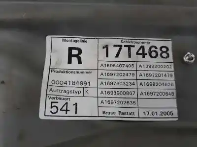 Pezzo di ricambio per auto di seconda mano alzacristalli anteriore destro per clase c clase a 2.0 cdi riferimenti oem iam a1697203279  a1697203279