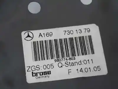 Piesă de schimb auto la mâna a doua mecanism actionare geam spate stânga pentru clase c clase a 2.0 cdi referințe oem iam a1697303379  a1697303379