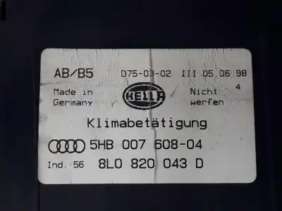 Автозапчастина б/у клімат-контроль для audi a3 (8l) 1.8 20v turbo посилання на oem iam 8l0820043d  5hb007608