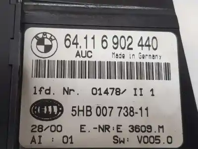 Peça sobressalente para automóvel em segunda mão comando de sofagem (chauffage / ar condicionado) por bmw 3 (e46) 320 d referências oem iam 64116931839  64116931839