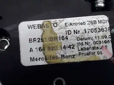Автозапчасти б/у электродвигатель крыши за clase c clase r 3.0 cdi ссылки oem iam a1648201442  1648201442