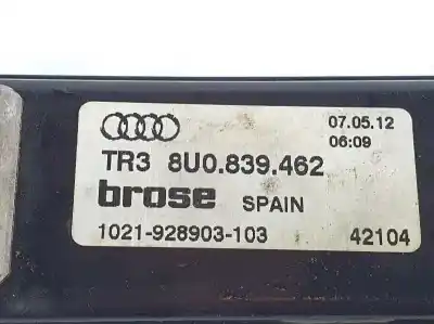 Автозапчастина б/у регулятор скла заднього правого для audi q3 (8ub, 8ug) 2.0 tdi посилання на oem iam 8u0839462  8u0839462