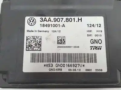 Автозапчастина б/у електронний модуль для audi q3 (8ub, 8ug) 2.0 tdi посилання на oem iam 3aa907801h  3aa907801h