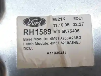 Автозапчастина б/у регулятор скла заднього правого для ford focus c-max (dm2) 1.6 tdci посилання на oem iam 4m51a203a28bg  4m51a219a64ej