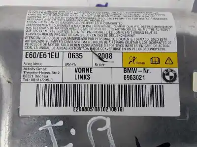Автозапчасти б/у передняя левая боковая подушка безопасности за bmw 5 (e60) 520 d ссылки oem iam 72126963021  6963021