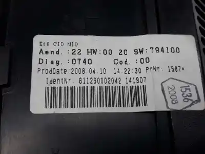 Tweedehands auto-onderdeel multifunctioneel display voor bmw 5 (e60) 520 d oem iam-referenties 65829151975  65829151977
